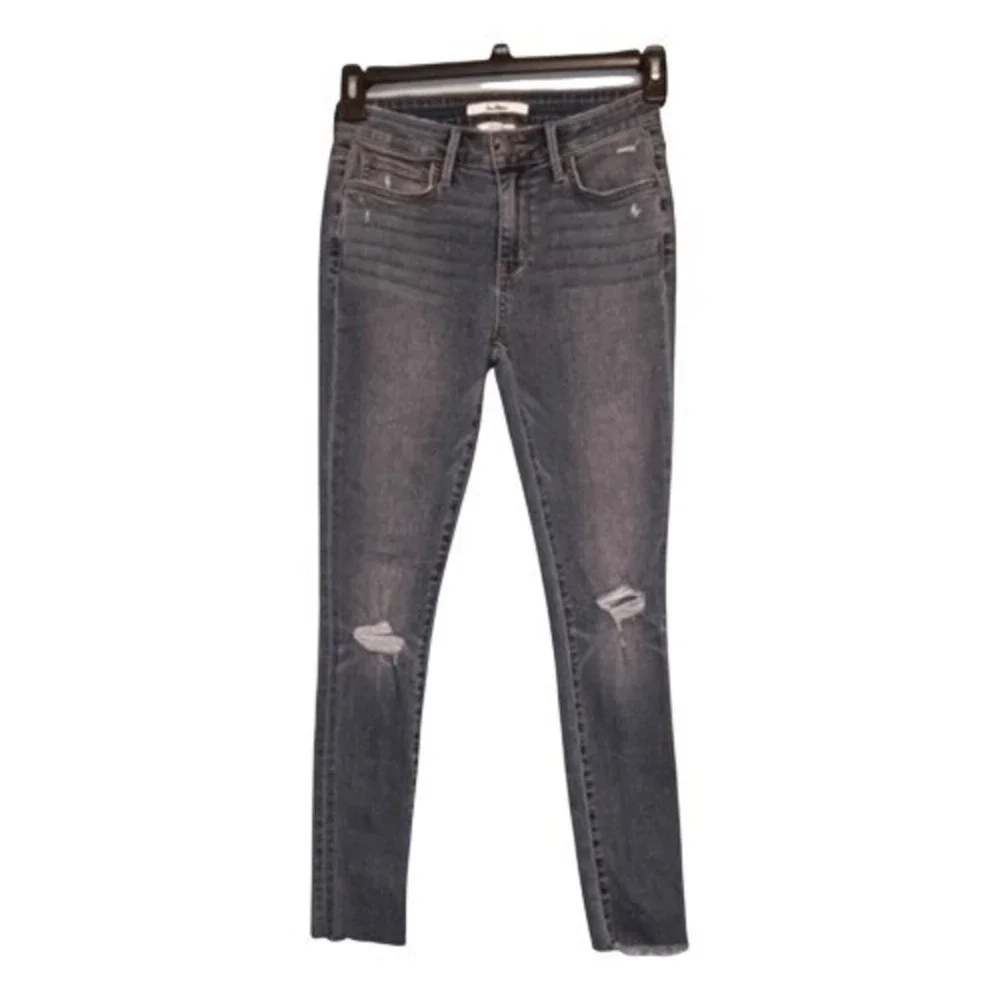 Sam Edelman The Kitten Jeans Blue Mid Rise Skinny Ankle Medium Wash Denim 27